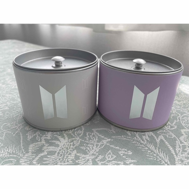 BTS 展示会　グッズ　お茶缶