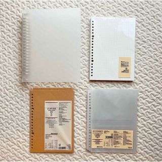 ムジルシリョウヒン(MUJI (無印良品))の無印良品【A5 バインダー・ルーズリーフ・インデックス・クリアポケット】(ファイル/バインダー)