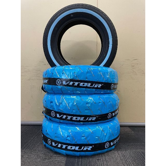 くつろぎカフェタイム 185/70R14 ホワイトリボン タイヤ 4本セット