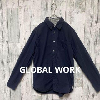 グローバルワーク(GLOBAL WORK)のGLOBALWORK グローバルワーク　メンズ　チェック　シャツ　Lサイズ(シャツ)