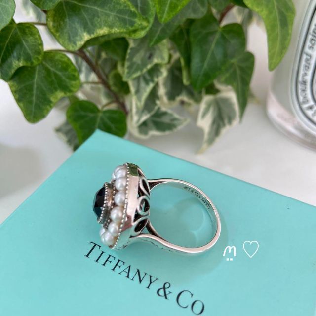 Tiffany  Co. ティファニー ジーグフェルドコレクション オニキスパールリング 16号 シルバーの通販 by ね子ꪔ̤̮ ♡｜ ティファニーならラクマ