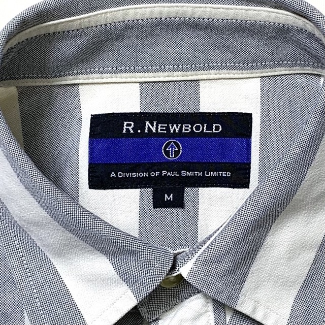 R.Newbold(UK)ビンテージコットンストライプシャツ
