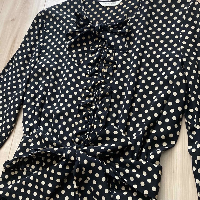 INGEBORG インゲボルグ シルクドットワンピース ピンクハウス