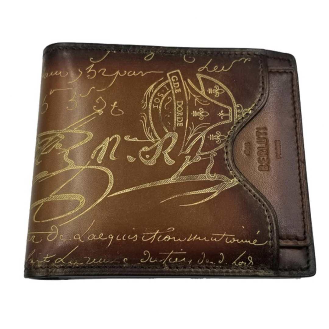 純正一掃 【国内未入荷商品】BERLUTI マコレ 2in1 二つ折り財布 61075