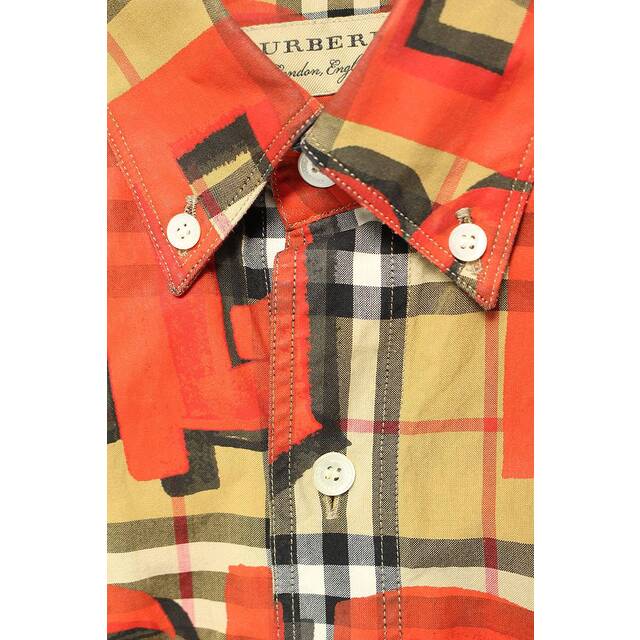 BURBERRY(バーバリー)のバーバリー  18AW  8002928 グラフィティプリントノヴァチェック長袖シャツ メンズ S メンズのトップス(シャツ)の商品写真