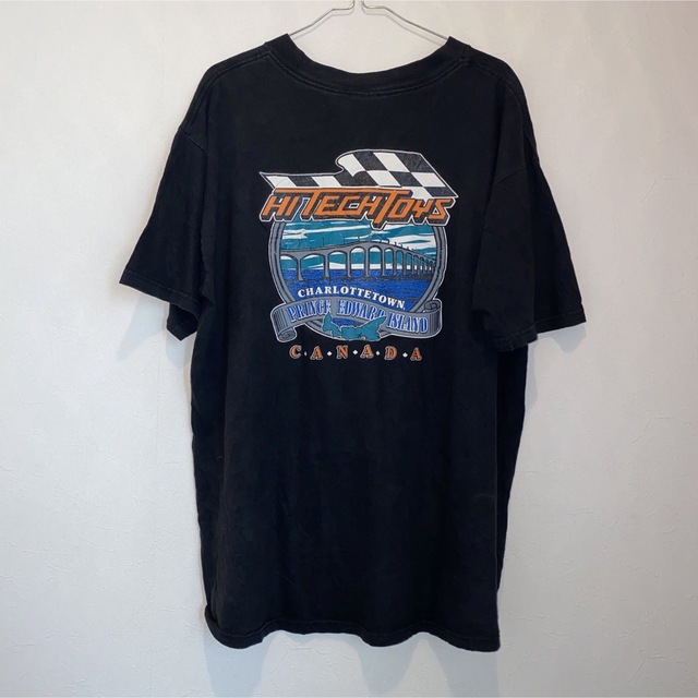 Harley Davidson(ハーレーダビッドソン)のハーレーダビッドソン ブラック XL 90s USA製ヴィンテージTシャツ メンズのトップス(Tシャツ/カットソー(半袖/袖なし))の商品写真