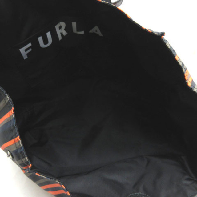 Furla(フルラ)のフルラ MAN GIOVE ショッピング ストライプ トートバッグ オレンジ系 メンズのバッグ(トートバッグ)の商品写真