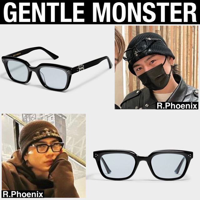 ブラックのレンズGENTLE MONSTER サングラス　登坂広臣着用