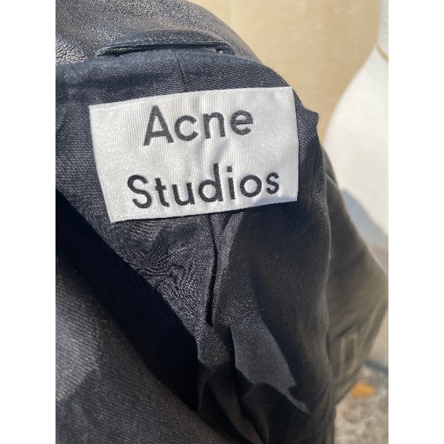 極美品　Acnestudios アクネストゥディオズ　レザーライダースジャケット