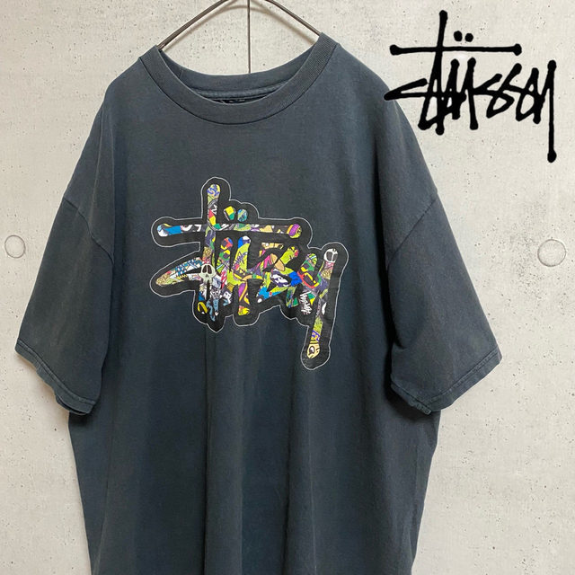 【希少】STUSSY　手刷りTシャツ　代官山チャプト　12周年記念　入手困難