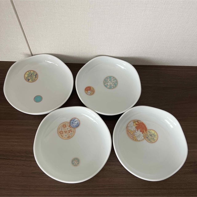 【未使用美品】 深川製磁　寿赤絵　取り皿　4枚セット | フリマアプリ ラクマ