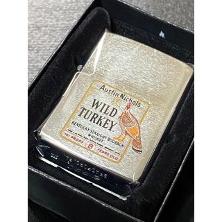 zippo ワイルドターキー 筆記体 シルバー ヴィンテージ 1987年製の通販