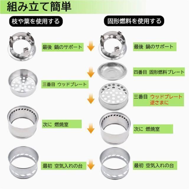 【コンパクト＆軽量 耐久性 火吹き棒付き】 キャンプ ストーブ 焚き火台