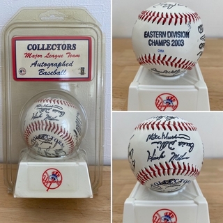 メジャーリーグベースボール(MLB)のMLB ニューヨークヤンキース 松井秀喜 サインボール auto  boll(記念品/関連グッズ)