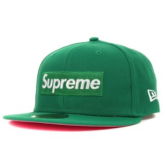 シュプリーム(Supreme)のSupreme シュプリーム キャップ NEW ERA ニューエラ BOXロゴ ベースボールキャップ No Comp Box Logo 21AW グリーン 7 1/2(59.6cm) 帽子 【メンズ】【中古】【美品】(キャップ)