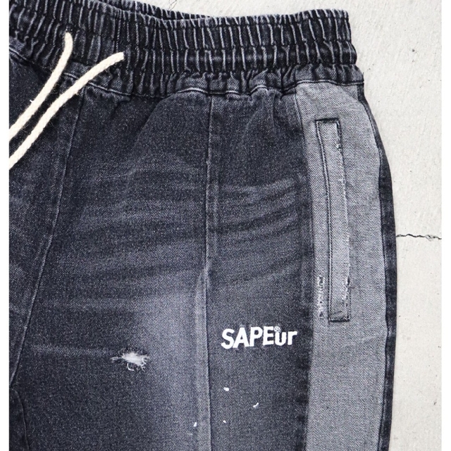 2XL SAPEur VINTAGE DENIM TRACKPANTSの通販 by ラーメン|ラクマ