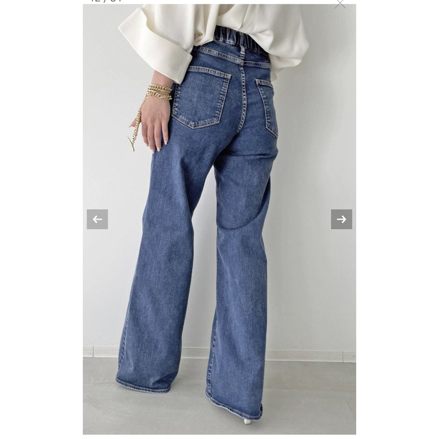 L'Appartement DEUXIEME CLASSE(アパルトモンドゥーズィエムクラス)のL'Appartement GOOD GRIEFWide Leg Denim レディースのパンツ(デニム/ジーンズ)の商品写真