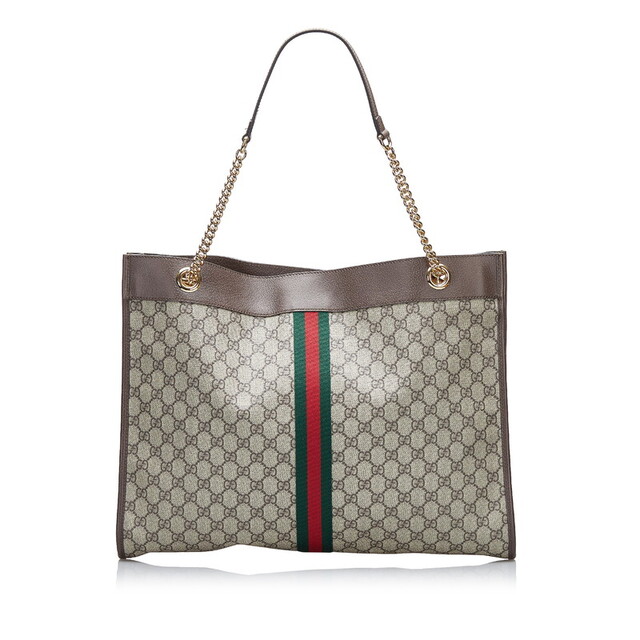 GUCCI グッチ GGスプリーム シェリーライン トートバッグ ショルダー-