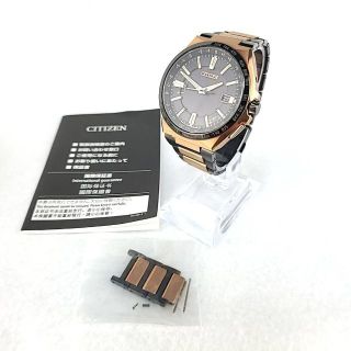 ★【美品稼働品】シチズン アテッサ 1200本限定 チタン 電波ソーラー