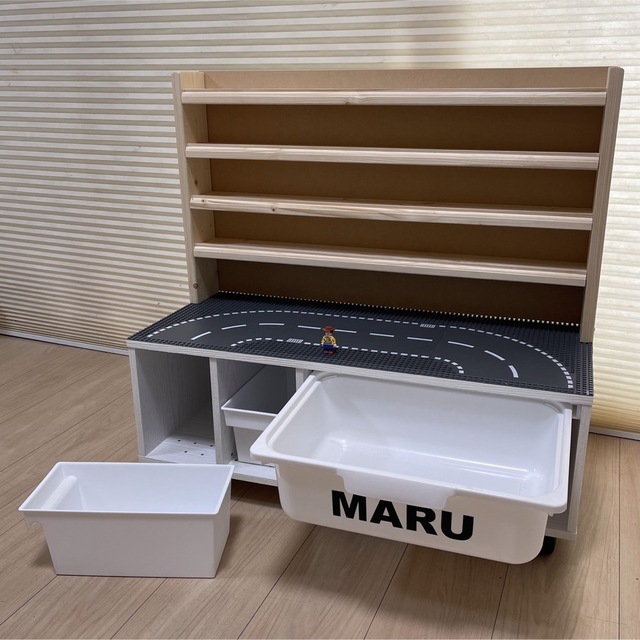トミカ棚5段☆レゴプレイラックレゴ テーブル☆タイプB-