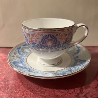 ウェッジウッド(WEDGWOOD)の希少品 ウェッジウッド ドルフィンブルー C/S 1客 未使用保管品(食器)