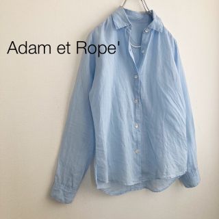 アダムエロぺ(Adam et Rope')の★アダムエロペ★ラミーシャツ サックス(シャツ/ブラウス(長袖/七分))