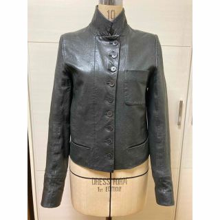 アンドゥムルメステール(Ann Demeulemeester)のアンドゥムルメステール　レザージャケット　ブラック(その他)