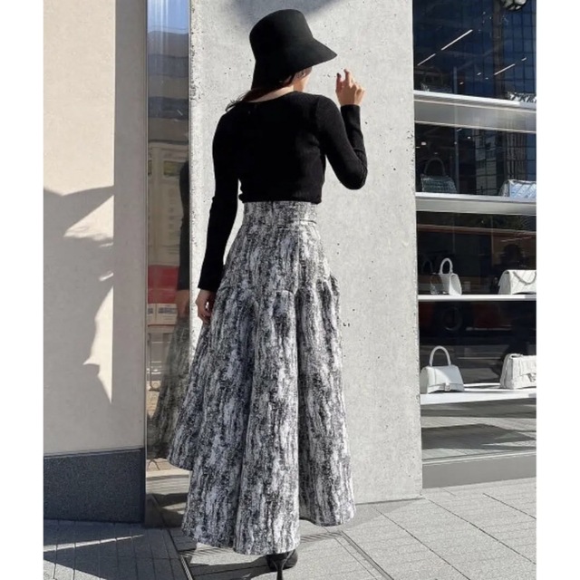 【Ameri Vintage】完売品希少/スタッズスクリーンロングパネルスカート