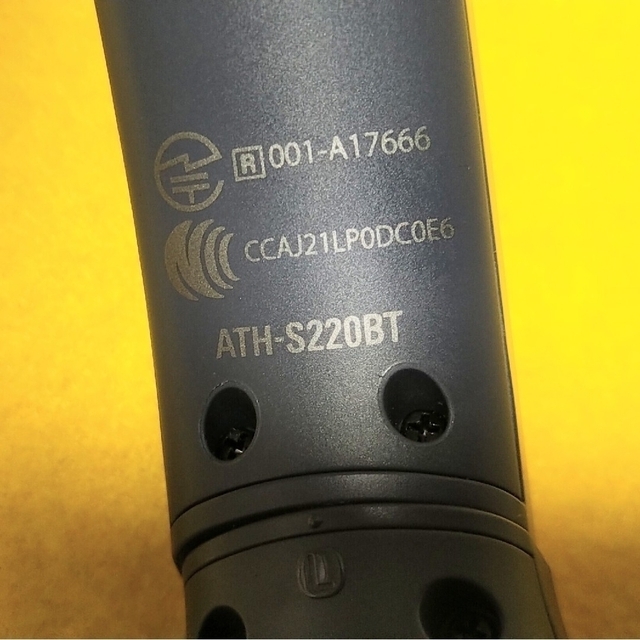 audio-technica(オーディオテクニカ)の【中古】ワイヤレスヘッドホンATH-S220BT スマホ/家電/カメラのオーディオ機器(ヘッドフォン/イヤフォン)の商品写真
