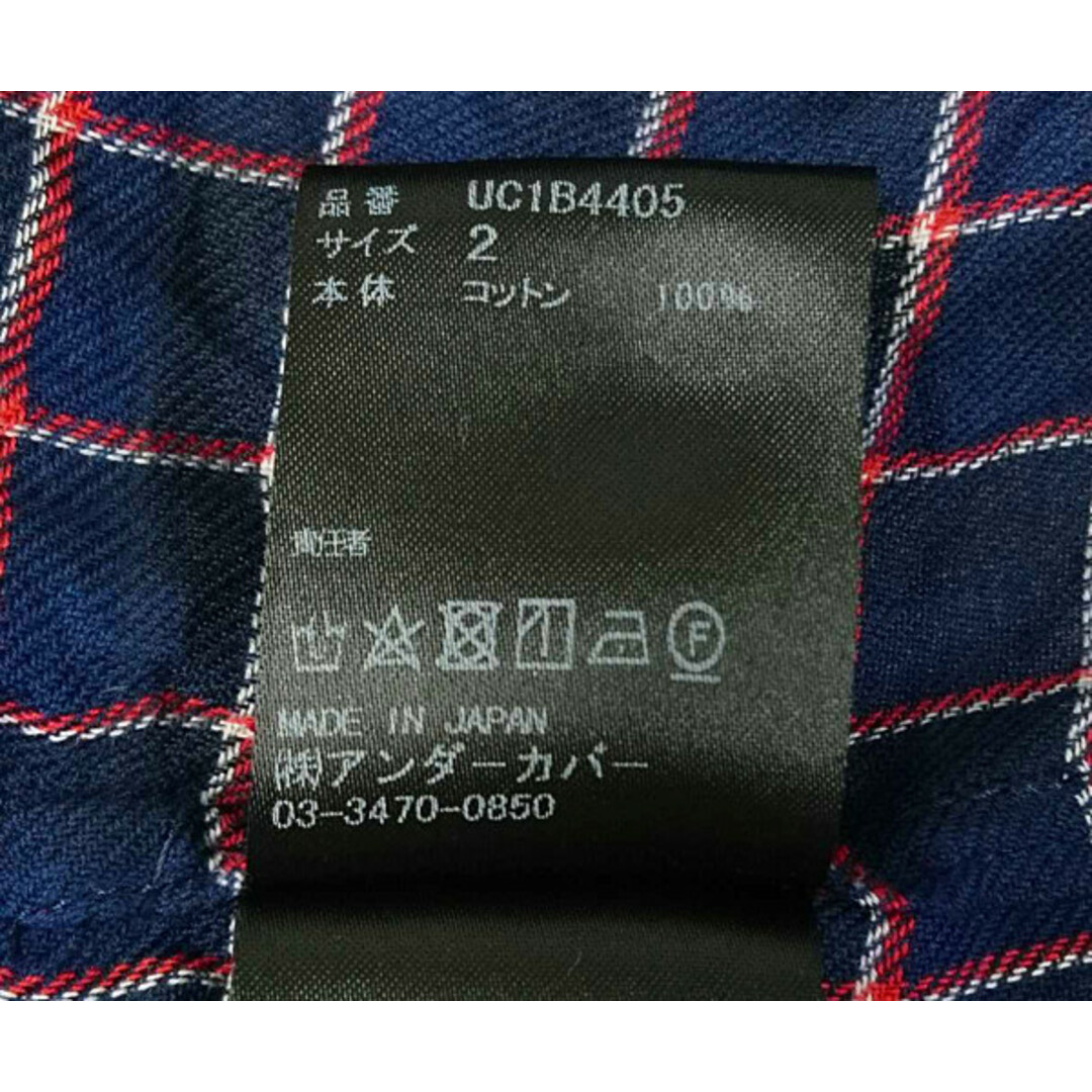 UNDERCOVER アンダーカバー 品番 UC1B4405 22SS チェックシャツ 長袖 正規品 / 28497