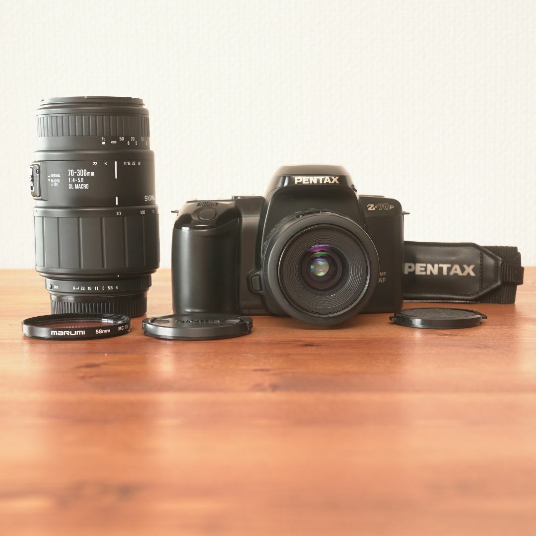 多様な 動作確認済◎ペンタックス フィルムカメラ レンズ2本セット Z-70P フィルムカメラ