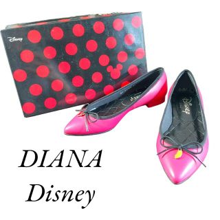 ダイアナ(DIANA)の【未使用品】DIANA　Disney コラボ　ミッキー　ローヒールパンプス　22(バレエシューズ)