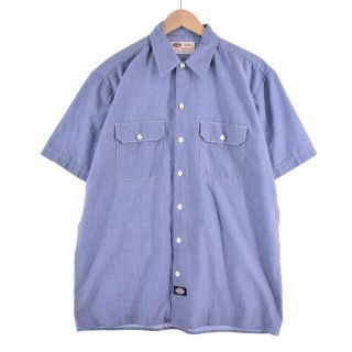 ディッキーズ(Dickies)の古着 ディッキーズ Dickies 半袖 ポリコットンシャツ メンズL /eaa315281(シャツ)