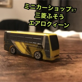 MITSUBISHI fuso エアロクィーン　バス　ミニカー　yellow(ミニカー)
