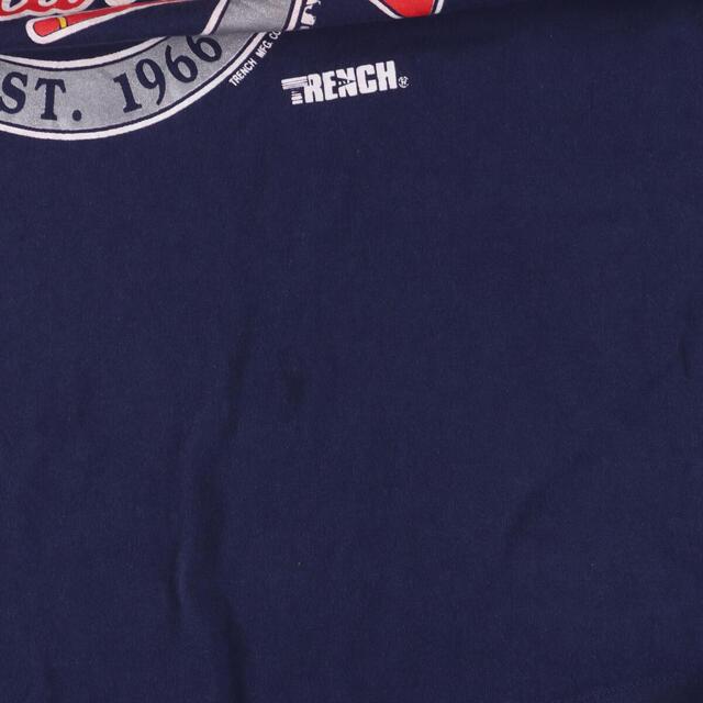 90年代 TRENCH MLB ATLANTA BRAVES アトランタブレーブス スポーツプリントTシャツ USA製 メンズXL ヴィンテージ /eaa318501 7