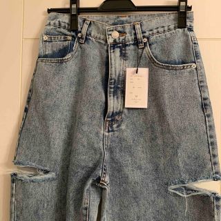新品未使用タグ付き☆ダメージワイドデニムの通販 by SHOP|ラクマ