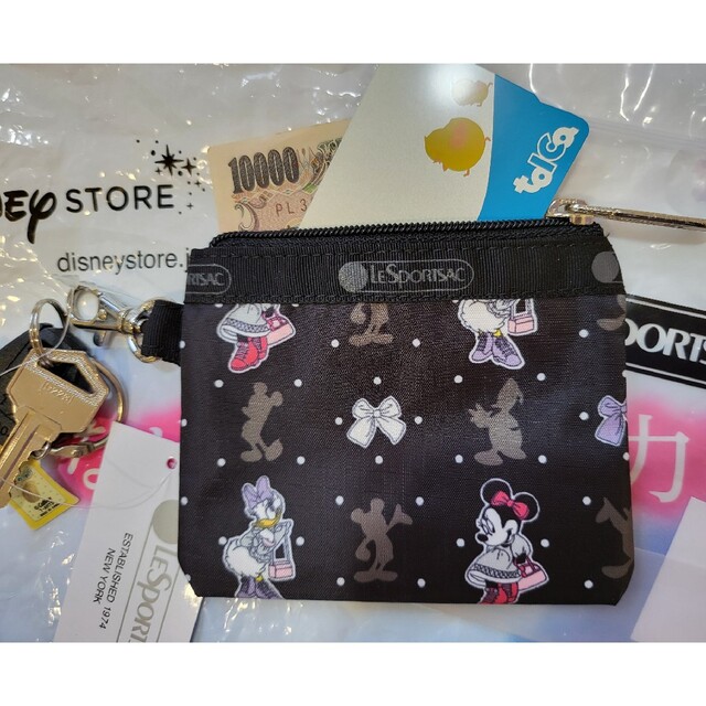 ディズニーミニーデイジー×レスポートサックコインケースキーコイン