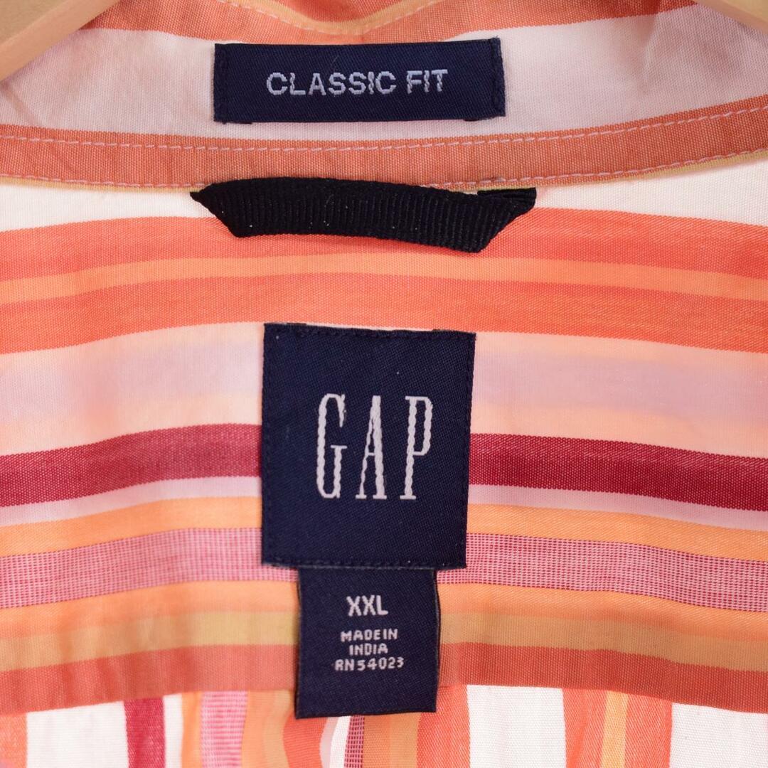 90年代 ギャップ GAP 長袖 ストライプシャツ メンズXXL ヴィンテージ /eaa319202