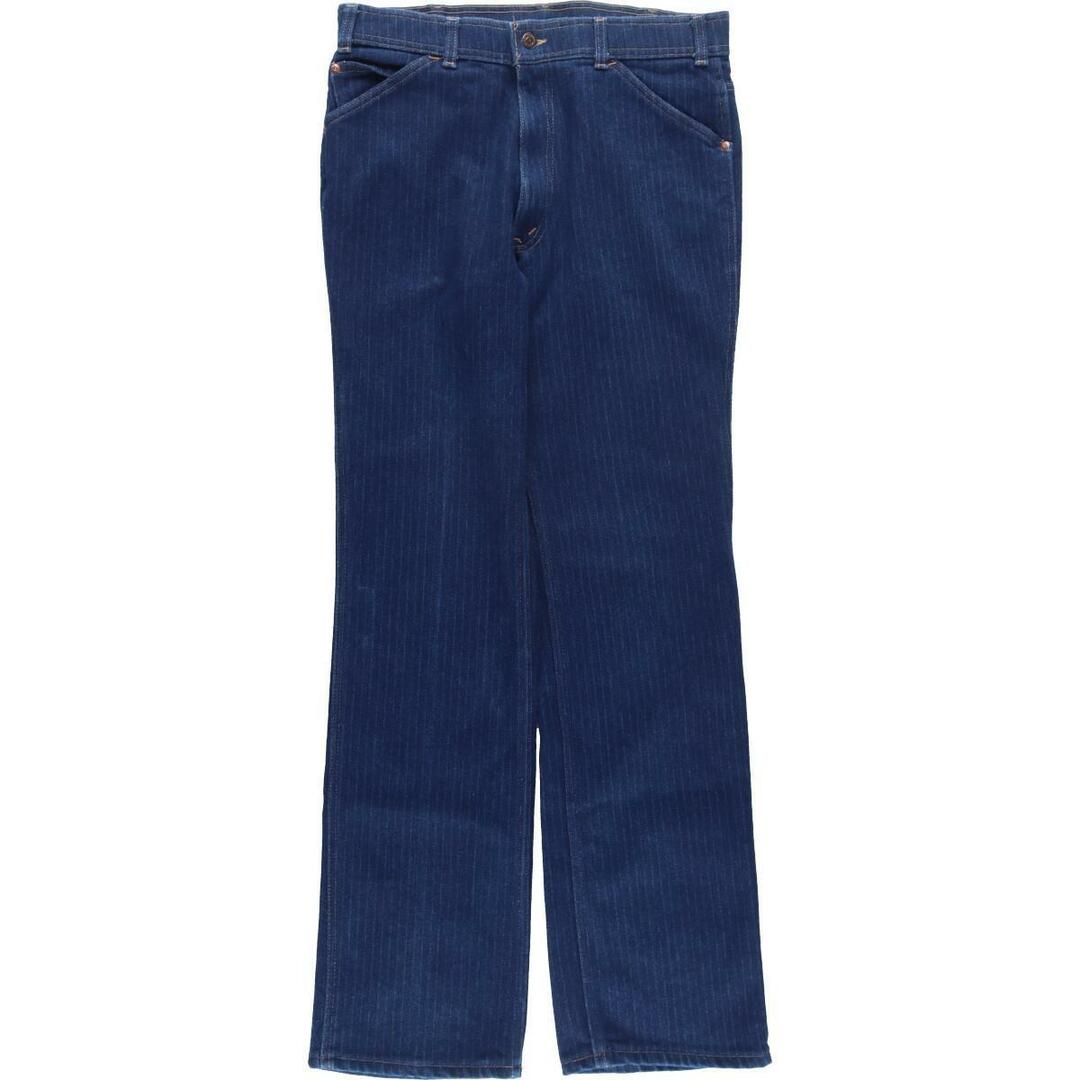 不明色リーバイス Levi's ACTION CASUALS ストライプ柄 テーパードジーンズ デニムパンツ レディースXL(w33) /eaa319989