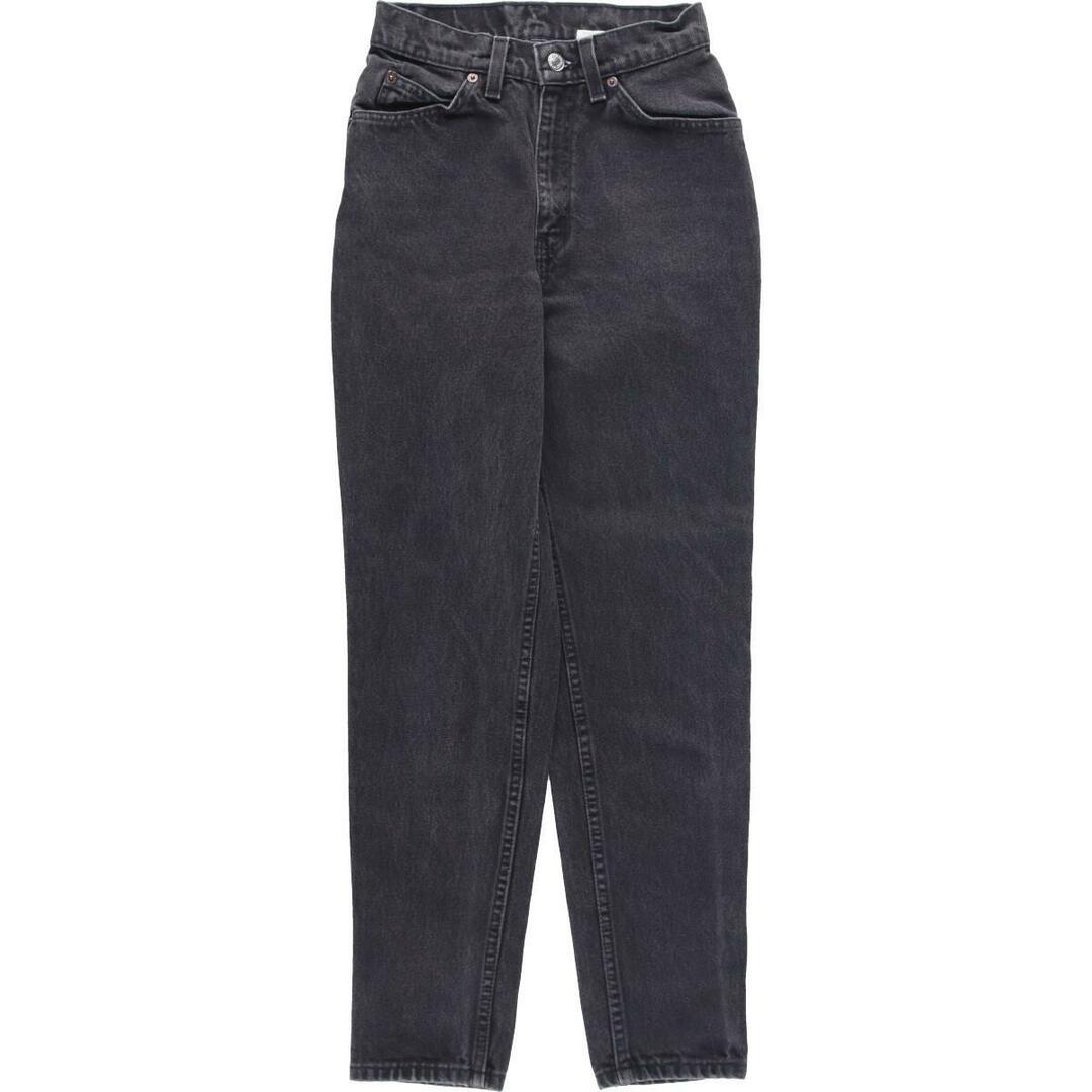 90年代 リーバイス Levi's 912 SLIM FIT TAPERED LEG ブラックジーンズ テーパードデニムパンツ USA製 レディースS(w25) ヴィンテージ /eaa319994