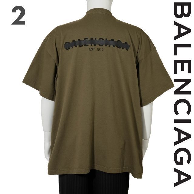 激安大特価!】 Balenciaga - 新品 BALENCIAGA バックテープロゴ 半袖T