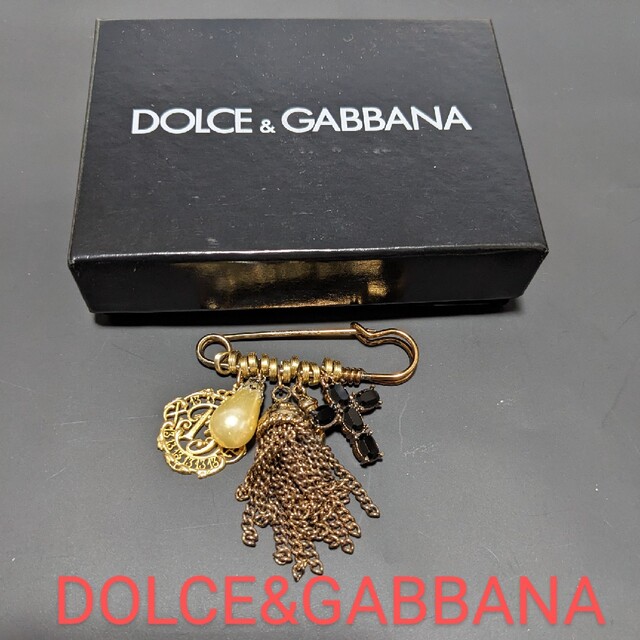 DOLCE&GABBANA ブローチ ピン アクセサリー 高級素材使用ブランド