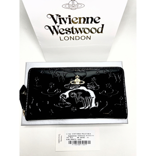 ヴィヴィアンウエストウッド(Vivienne Westwood)の☆人気商品☆Vivienne Westwood 長財布黒エナメル新品未使用(財布)