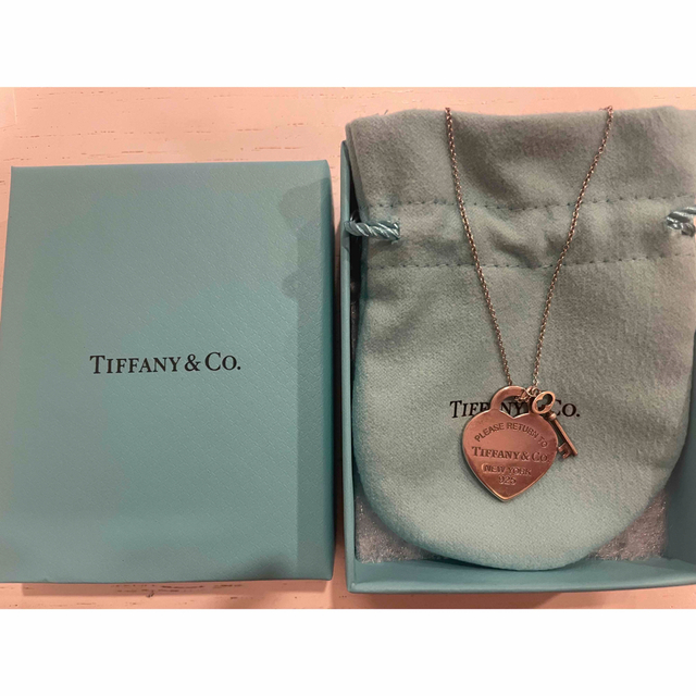 Tiffany & Co.(ティファニー)のTiffany ティファニー ハート タグ キー ペンダントネックレス シルバー レディースのアクセサリー(ネックレス)の商品写真