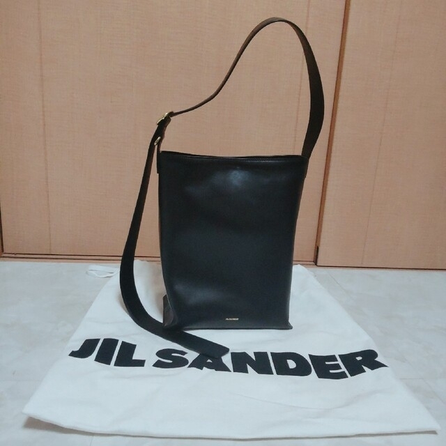 JIL SANDER カンノーロ　ショルダーバック 黒　ブラック