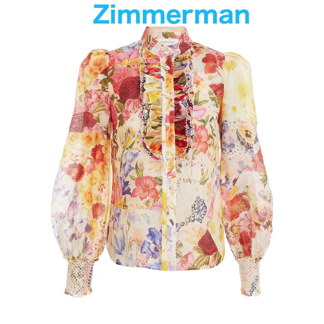 ❇️Zimmermann23春新作ジンマーマン花柄ブラウス