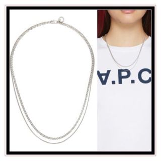 アーペーセー(A.P.C)の新品！　A.P.C シルバー Minimalist ネックレス(ネックレス)