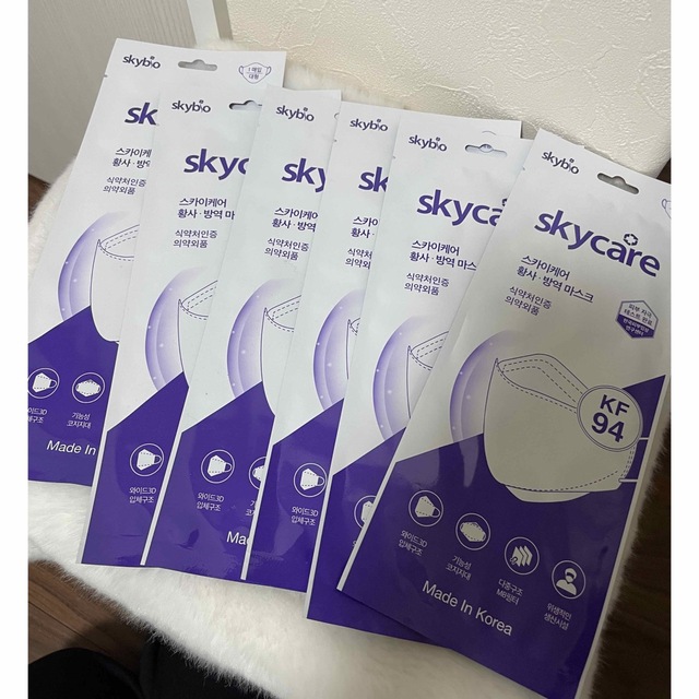 skycare KF94マスク6枚セット インテリア/住まい/日用品の日用品/生活雑貨/旅行(日用品/生活雑貨)の商品写真