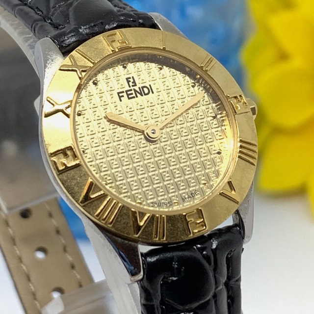 【FENDI】フェンディ　腕時計　レディース　希少品　新品ベルト＋新品電池です☆