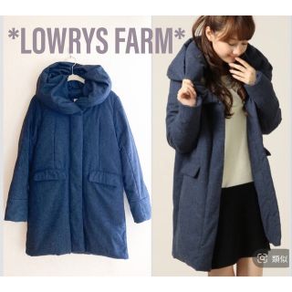 ローリーズファーム(LOWRYS FARM)の定価15000円ローリーズファームダウン70%コートバイク自転車防寒Mジャケット(ダウンジャケット)